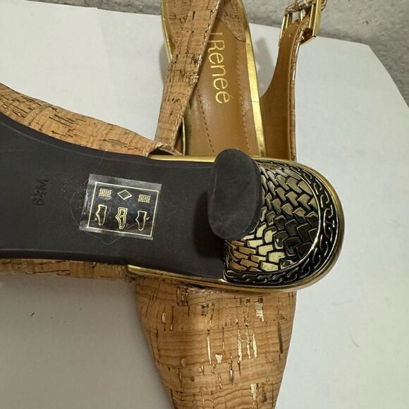 J.RENEÉ MAYETT - CORK SLINGBACK 6.5 M - Picture 8 of 10